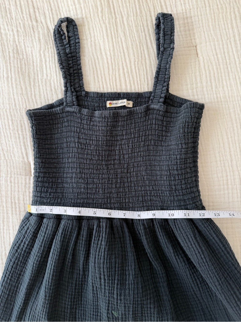 Marine Layer Selene Smocked Tiered Maxi Dress - Picture 3 of 5